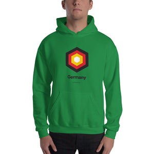 Irish Green / S Germany "Hexagon" Hooded Sweatshirt by Design Express