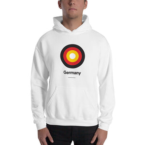 White / S Germany "Target" Hooded Sweatshirt by Design Express