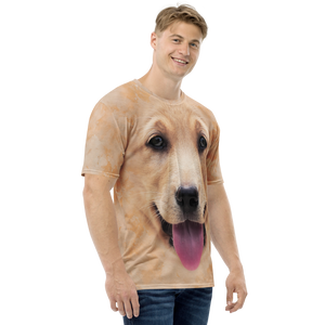 Yellow Labrador Dog Men's T-shirt by Design Express