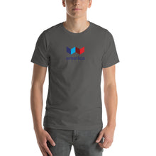 Asphalt / S United States "Squared" Short-Sleeve Unisex T-Shirt by Design Express