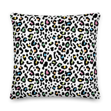 22×22 Color Leopard Print Premium Pillow by Design Express