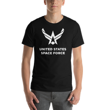 Black / S United States Space Force "Reverse" Short-Sleeve Unisex T-Shirt by Design Express