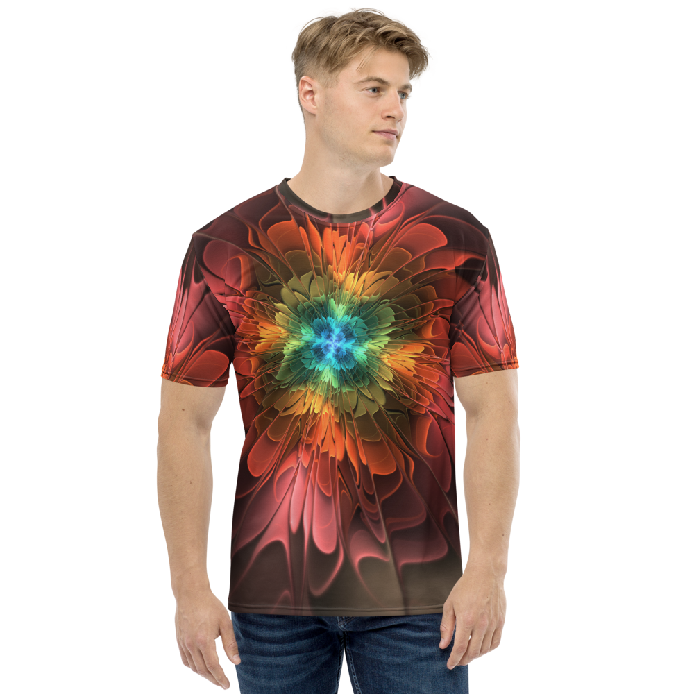 XS Abstract Flower 03 Men's T-shirt by Design Express