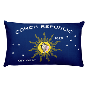 Default Title Key West Conch Republic Flag Allover Print Rectangular Pillow by Design Express