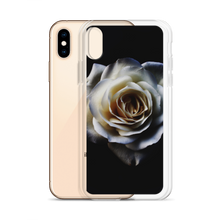 White Rose on Black iPhone Case by Design Express