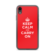 iPhone XR Red Keep Calm and Carry On iPhone Case iPhone Cases by Design Express
