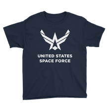 Navy / XS United States Space Force "Reverse" Youth Short Sleeve T-Shirt by Design Express