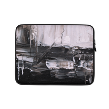 13 in Black & White Abstract Painting Laptop Sleeve by Design Express
