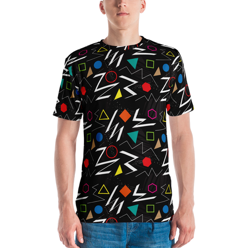 XS Mix Geometrical Pattern Men's T-shirt by Design Express