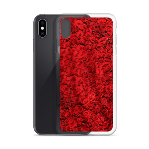 Red Rose Pattern iPhone Case by Design Express