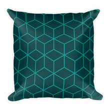Default Title Diamonds Sea Foam Green Square Premium Pillow by Design Express