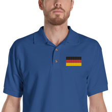 Royal / S Germany Flag Embroidered Polo Shirt by Design Express