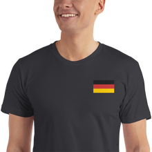 Black / S Germany Flag Embroidered T-Shirt by Design Express