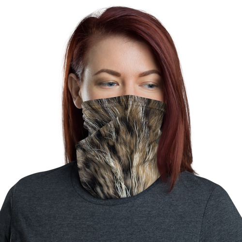 Default Title Wolf Fur Neck Gaiter Masks by Design Express