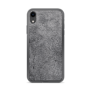 iPhone XR Soft Grey Fur Print iPhone Case by Design Express