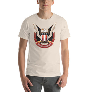Soft Cream / S Eagle USA 03 Short-Sleeve Unisex T-Shirt by Design Express