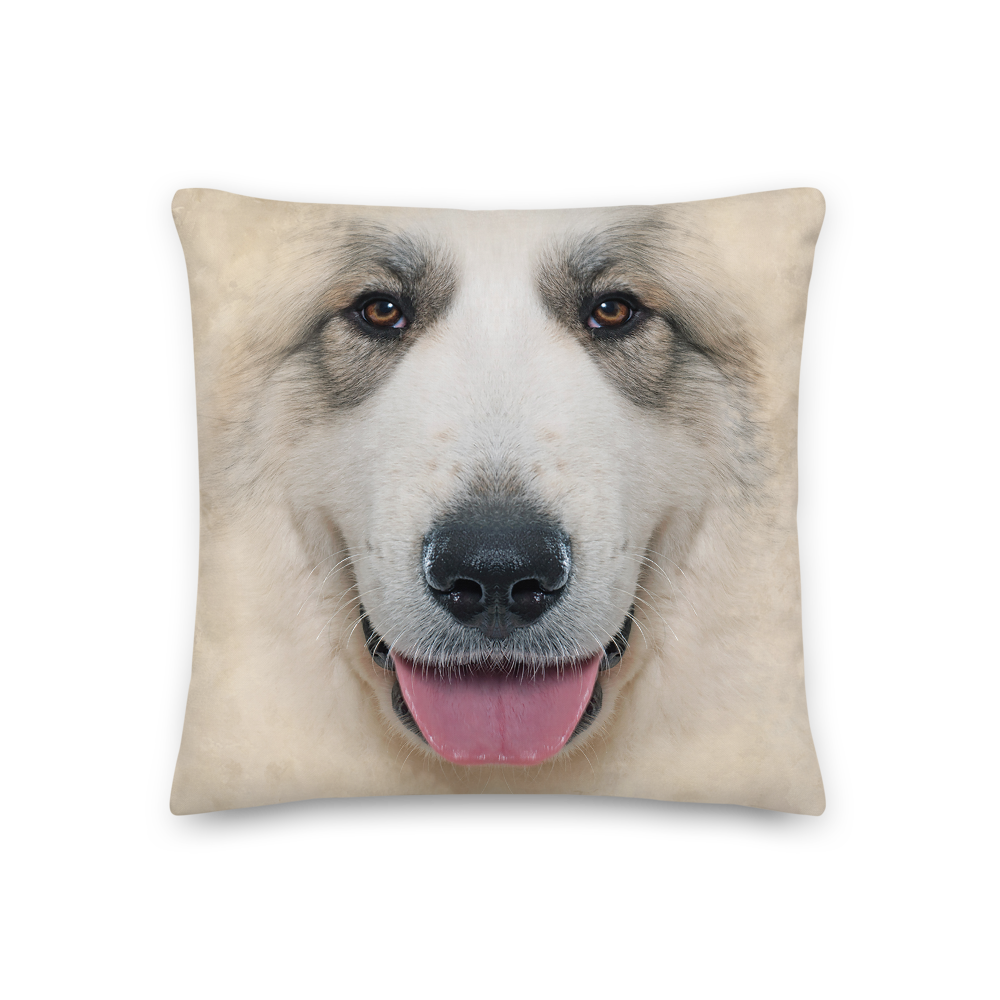 18×18 Great Pyrenees Dog Premium Pillow by Design Express