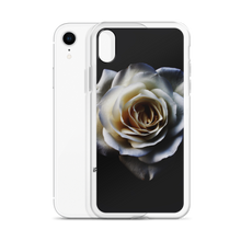 White Rose on Black iPhone Case by Design Express