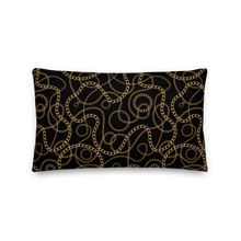 Golden Chains Rectangle Premium Pillow by Design Express