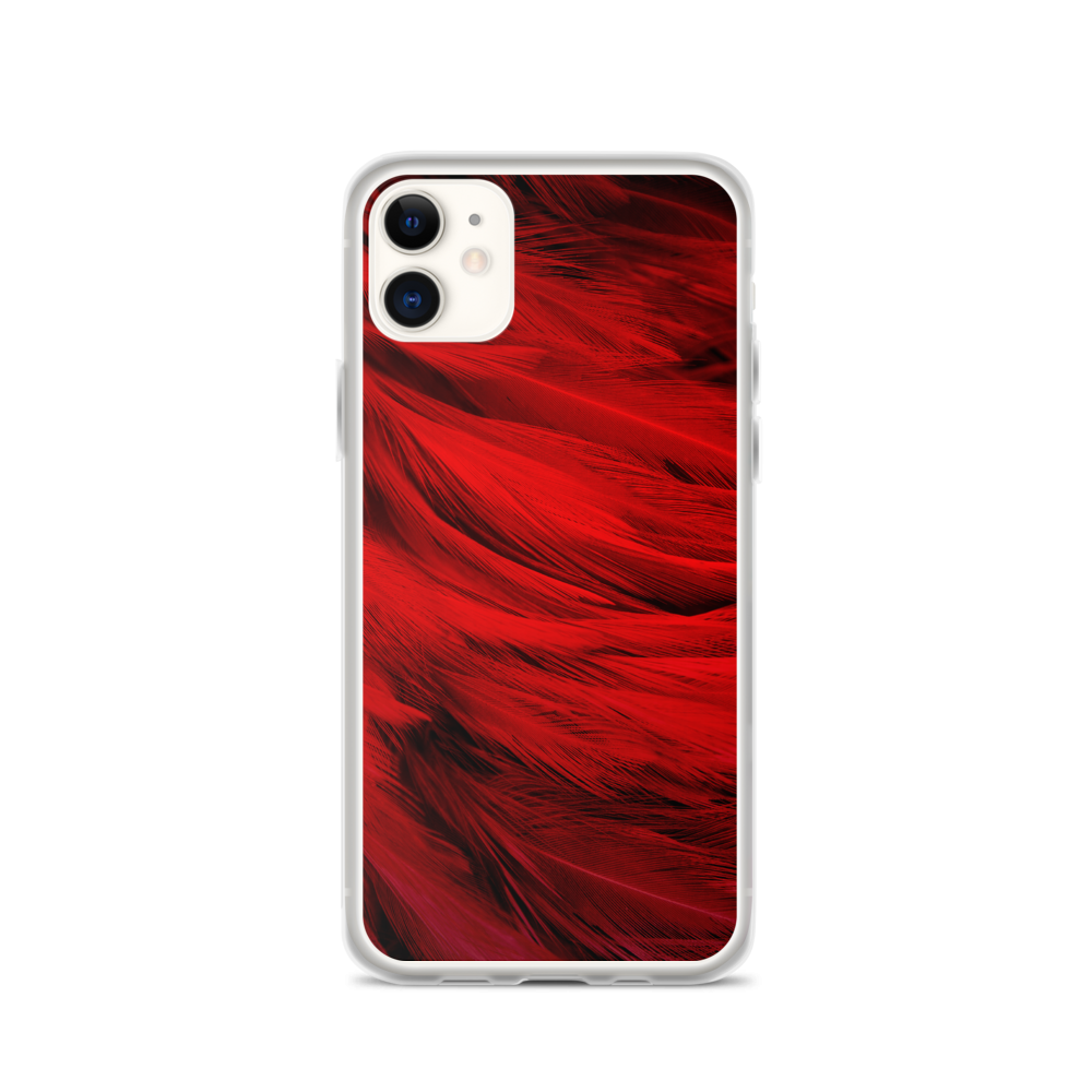 iPhone 11 Red Feathers iPhone Case by Design Express