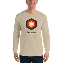 Sand / S Germany "Hexagon" Long Sleeve T-Shirt by Design Express