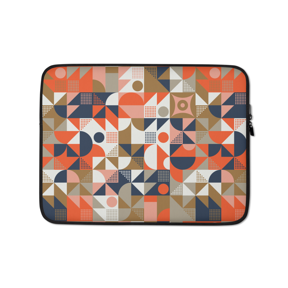 13 in Mid Century Pattern Laptop Sleeve by Design Express