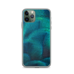 iPhone 11 Pro Green Blue Peacock iPhone Case by Design Express