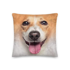 18×18 Jack Russel Dog Premium Pillow by Design Express