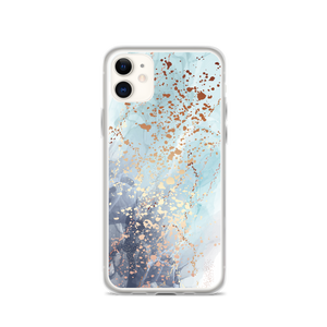 iPhone 11 Soft Blue Gold iPhone Case by Design Express