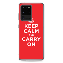 Samsung Galaxy S20 Ultra Keep Calm and Carry On Red Samsung Case by Design Express