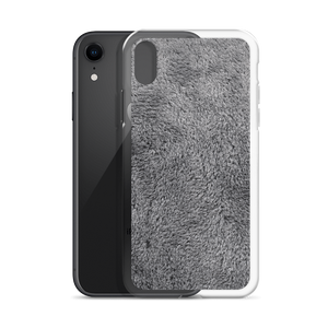 Soft Grey Fur Print iPhone Case by Design Express