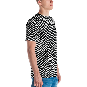 Zebra Print Men's T-shirt by Design Express