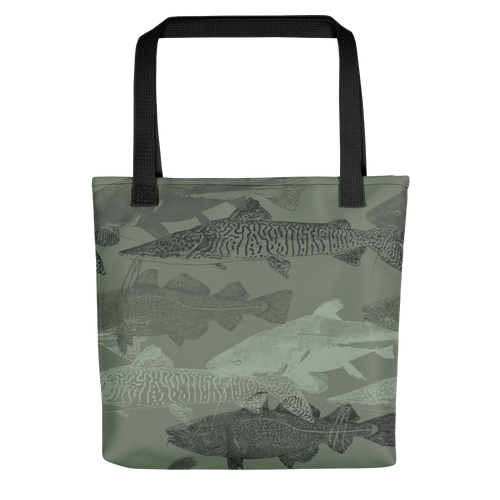 Default Title Army Green Catfish Tote bag by Design Express