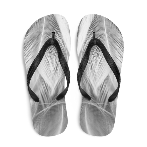 White Feathers Flip-Flops by Design Express