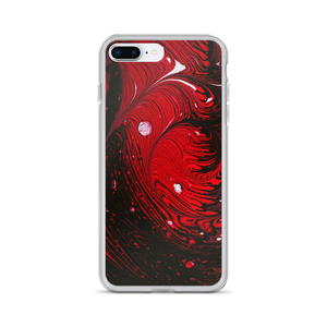 iPhone 7 Plus/8 Plus Black Red Abstract iPhone Case by Design Express