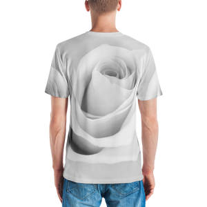 White Rose Men's T-shirt by Design Express