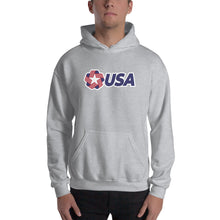 Sport Grey / S USA "Rosette" Hooded Sweatshirt by Design Express