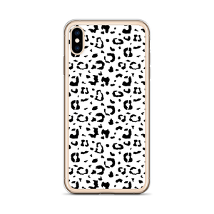 Black & White Leopard Print iPhone Case by Design Express