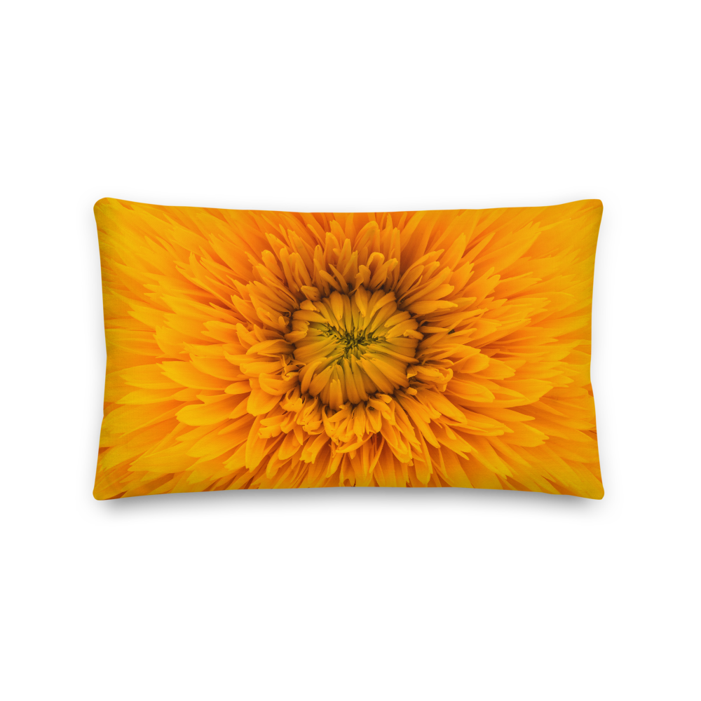 20×12 Yellow Flower Premium Pillow by Design Express