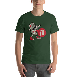Forest / S Game Boy Pose Level 10 Short-Sleeve Unisex T-Shirt by Design Express