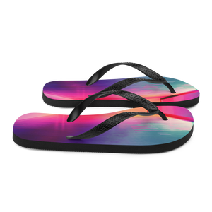 Multicolor Hallway Background Flip-Flops by Design Express