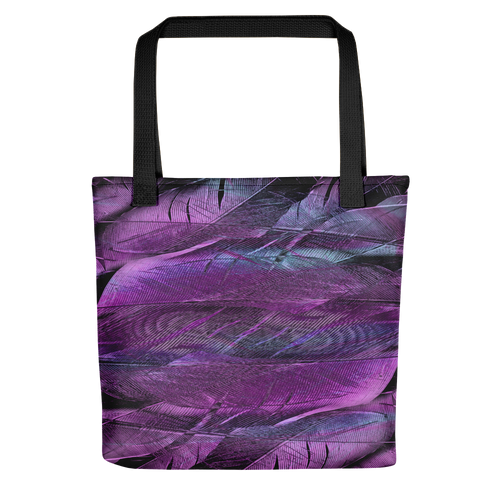 Default Title Purple Feathers Tote Bag by Design Express