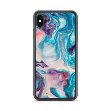 iPhone XS Max Blue Multicolor Marble iPhone Case by Design Express