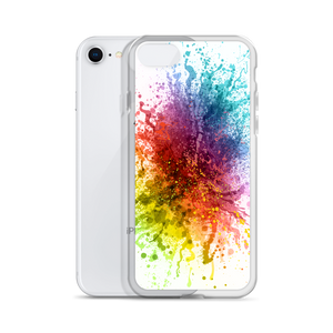 Rainbow Paint Splash iPhone Case by Design Express