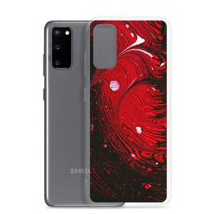 Black Red Abstract Samsung Case by Design Express