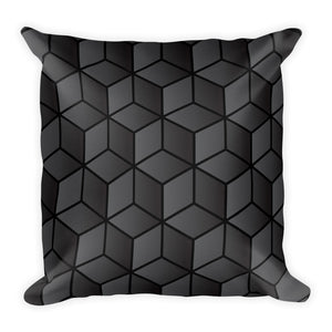 Diamonds Black Block Square Premium Pillow by Design Express