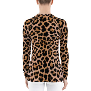 Leopard "All Over Animal" Women's Rash Guard by Design Express