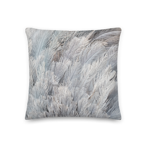 18×18 Ostrich Feathers Square Premium Pillow by Design Express