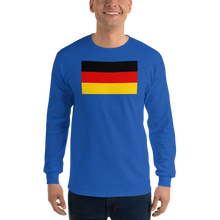 Royal / S Germany Flag Long Sleeve T-Shirt by Design Express