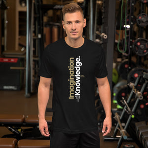 XS Imagination is more important than knowledge "Poppins" Short-Sleeve Unisex T-Shirt by Design Express